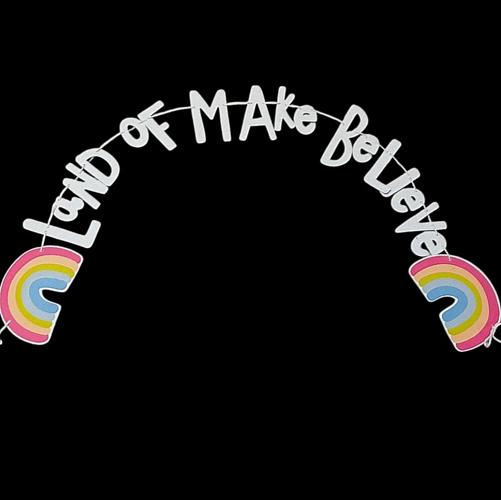 Rainbow Princess Birthday Party Decorations Banner Photo Props & Party Hats